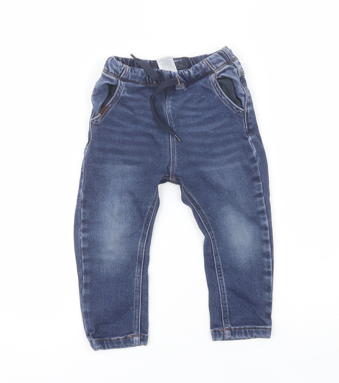 NEXT Baby Blue  Cotton Jogger Jeans Size 12-18 Months