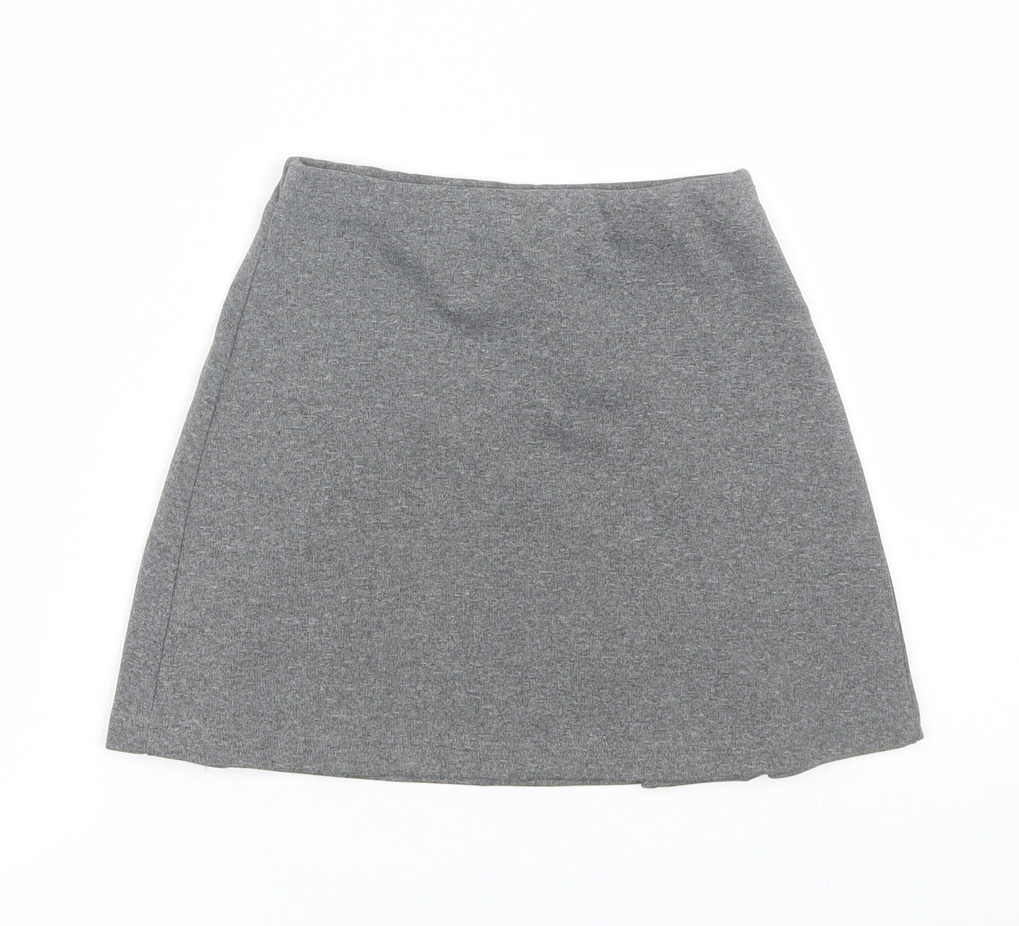 Adams Girls Grey  Polyester Pleated Skirt Size 7 Years  Regular