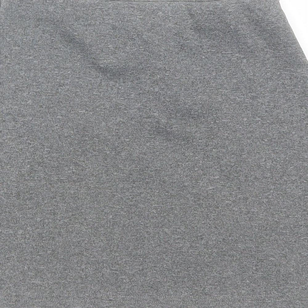 Adams Girls Grey  Polyester Pleated Skirt Size 7 Years  Regular