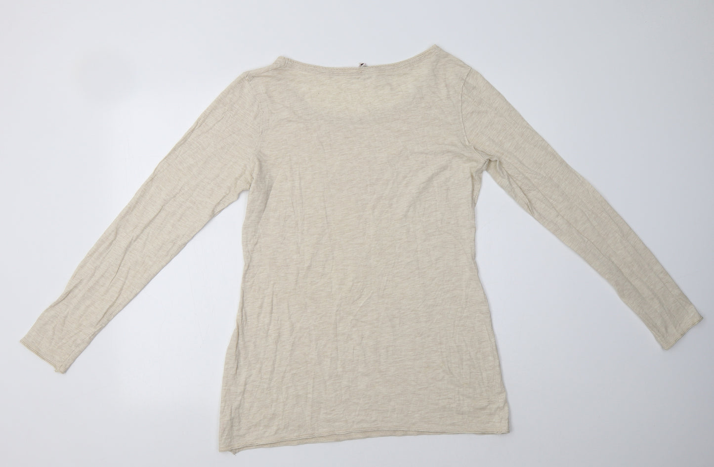 NEXT Womens Beige  Cotton Top Pyjama Top Size M