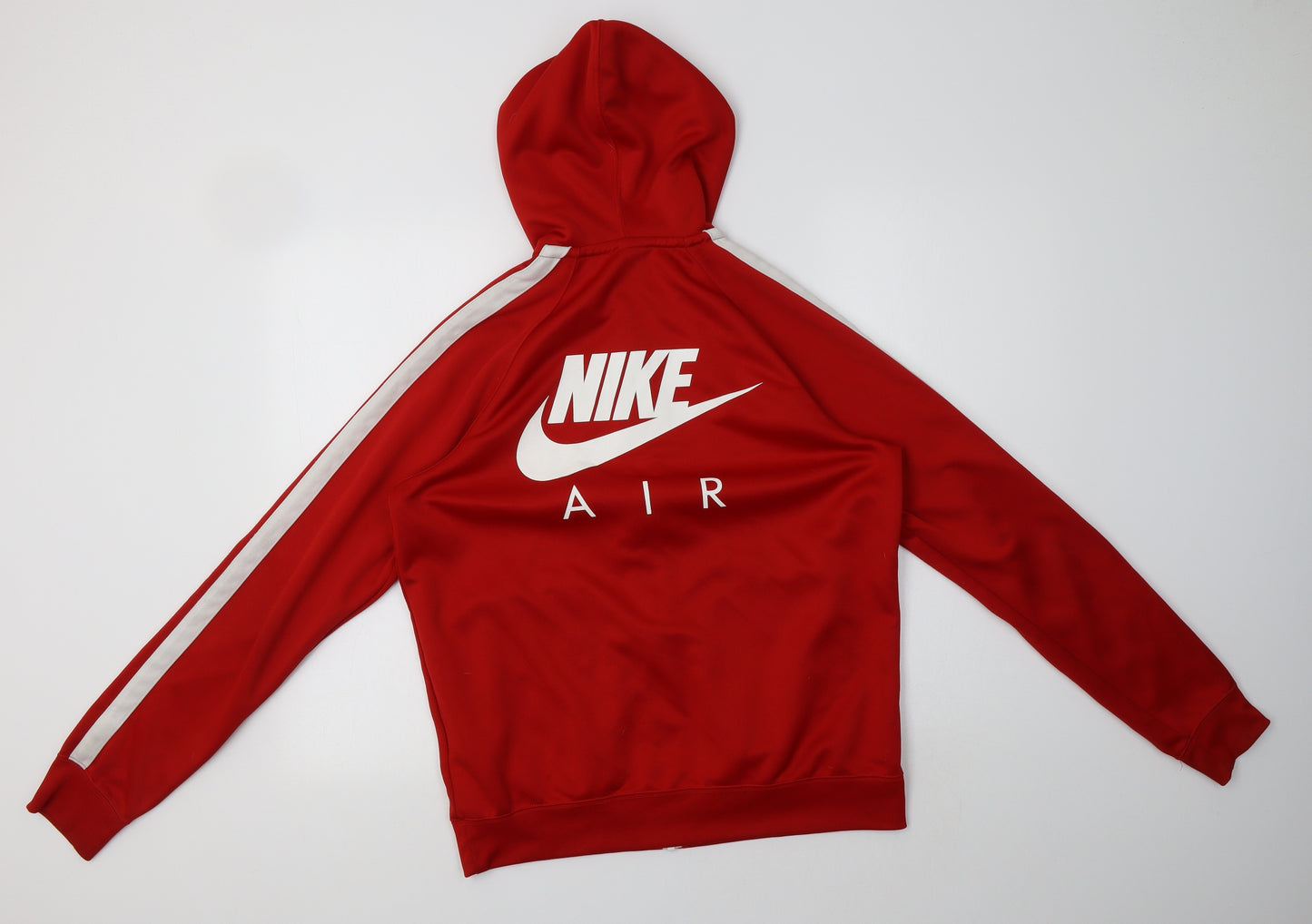Nike Mens Red  Polyester Full Zip Hoodie Size M