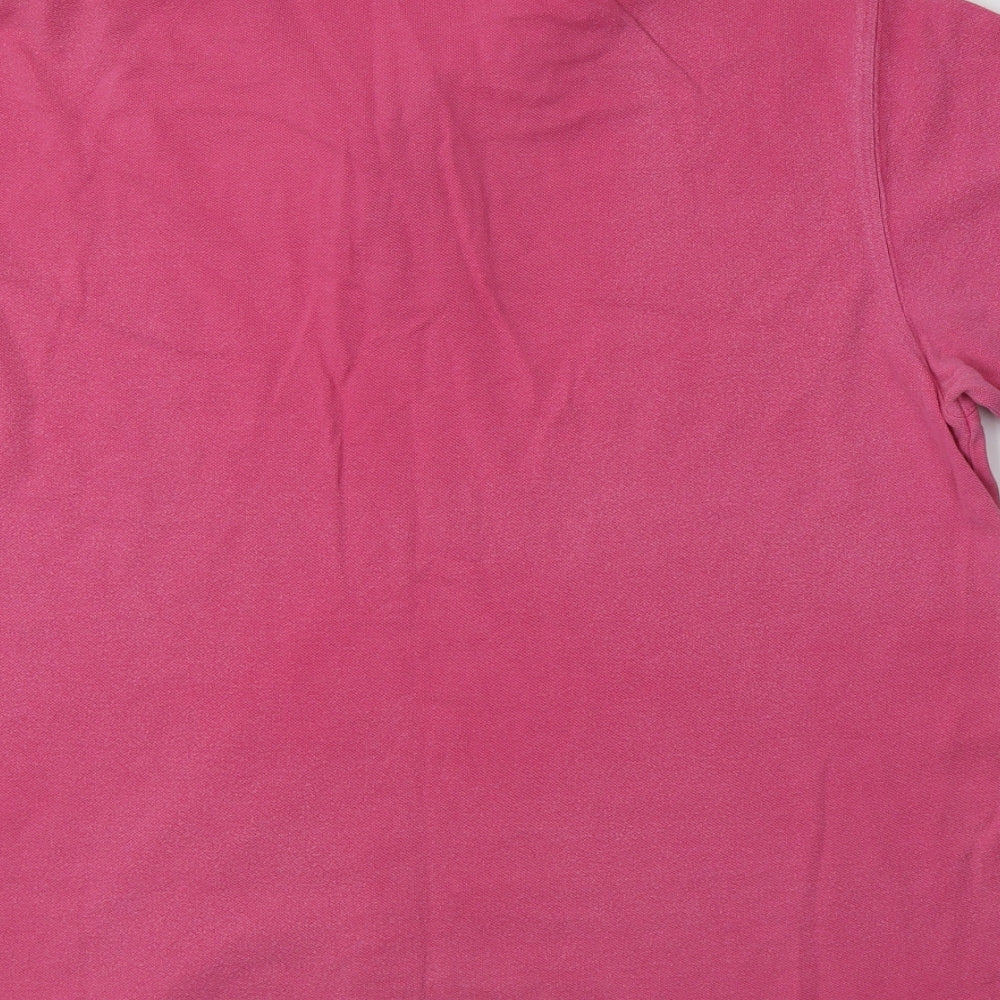 Cotton Traders Mens Pink  Cotton  Polo Size M Collared