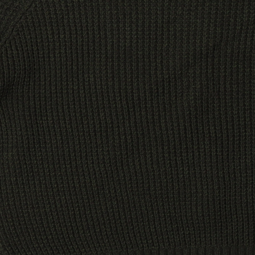 TU Mens Green Crew Neck  Acrylic Pullover Jumper Size S