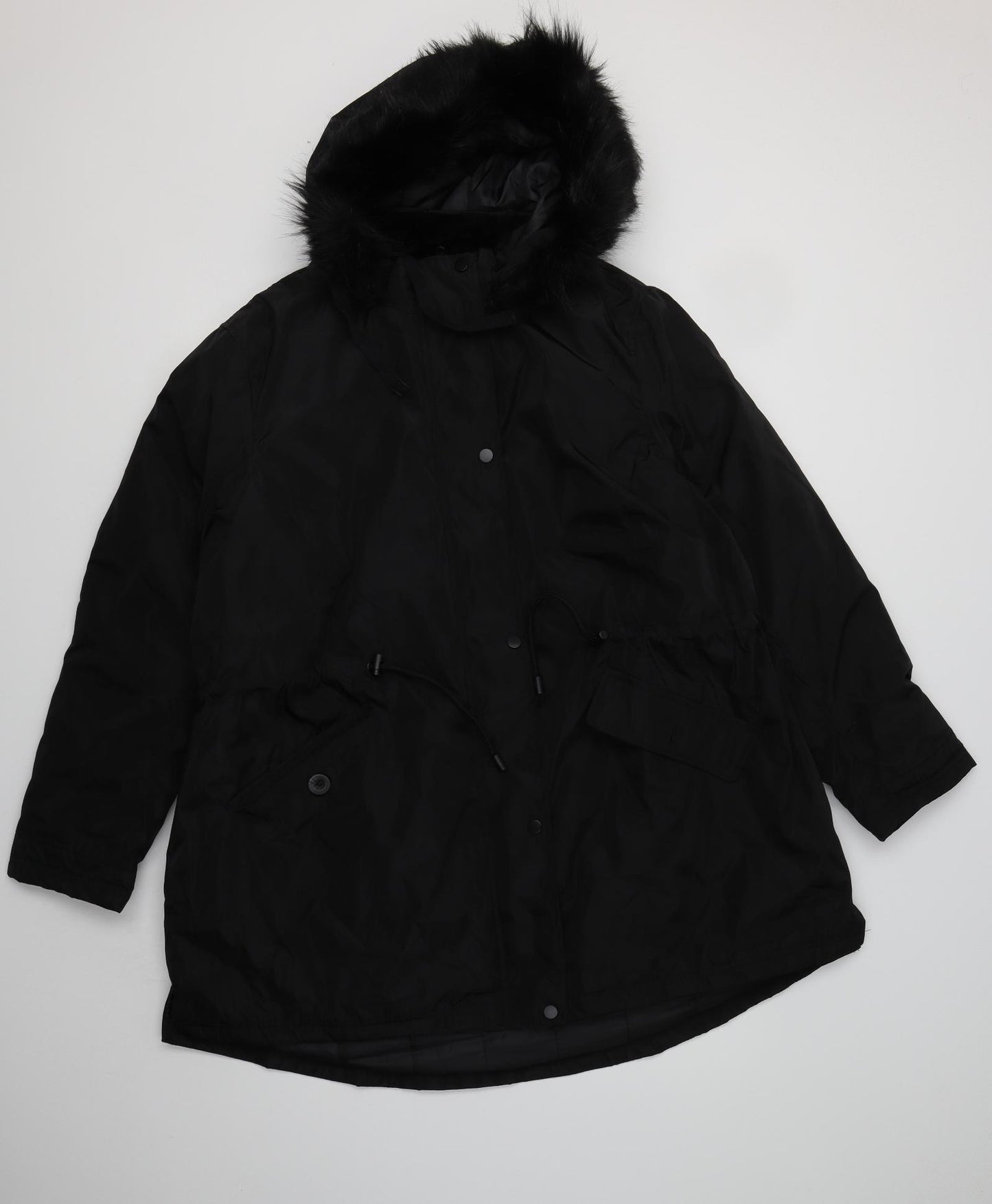Capsule Womens Black   Parka Jacket Size 22