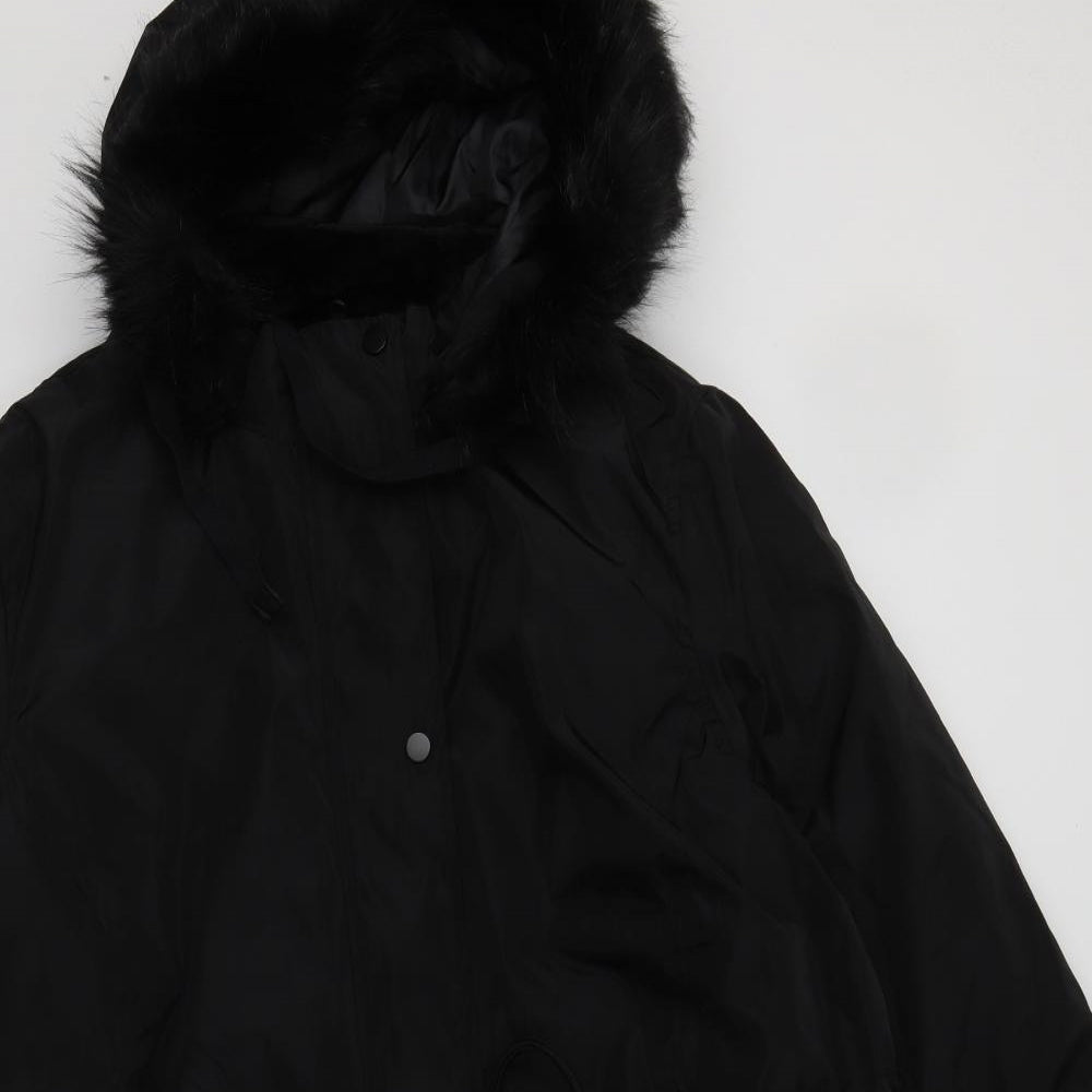 Capsule Womens Black   Parka Jacket Size 22