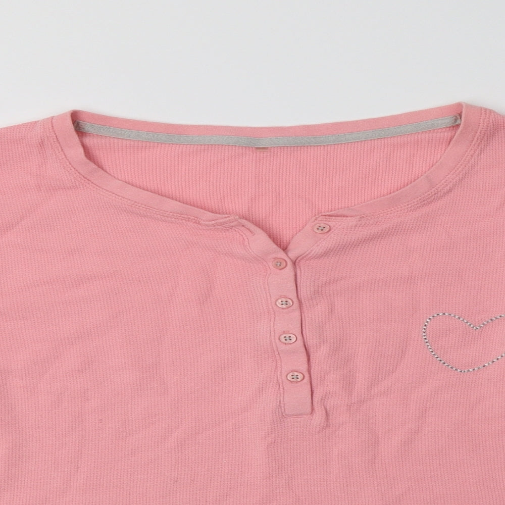 George Womens Pink  Cotton Top Pyjama Top Size 20