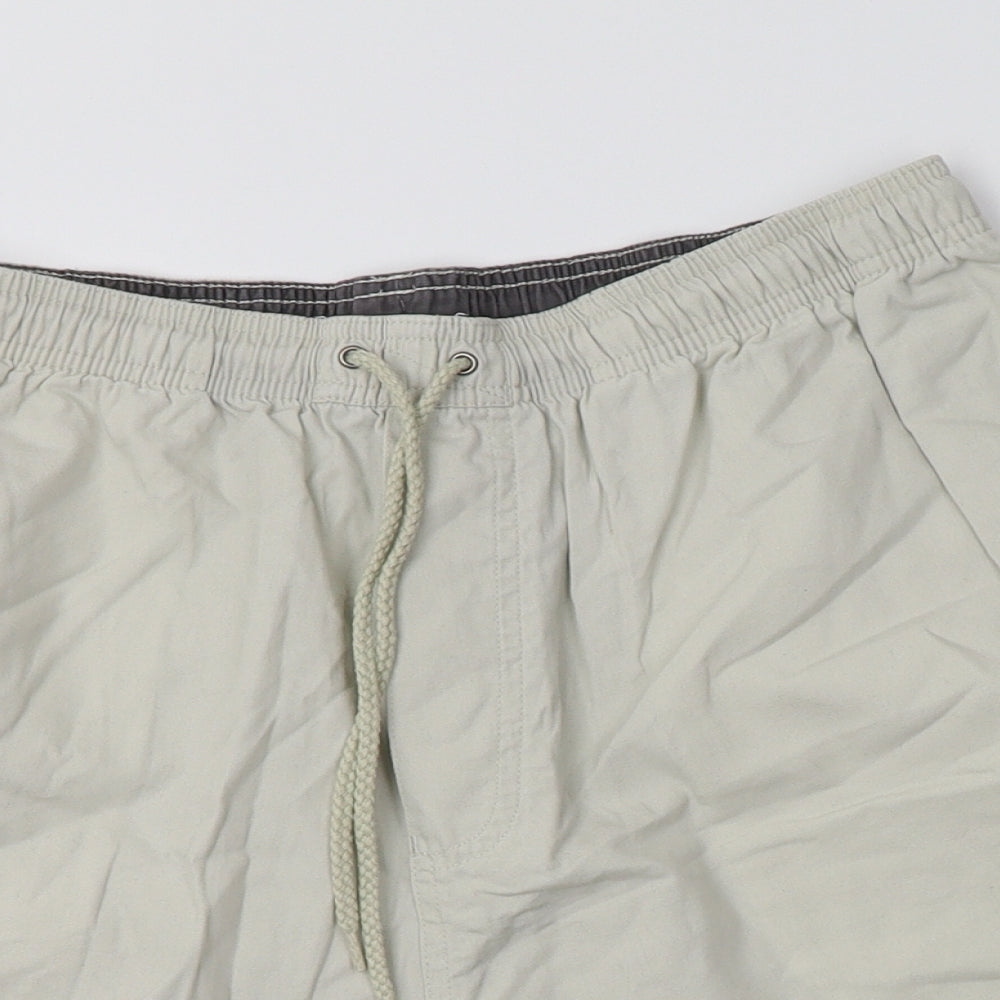 BHS Mens Beige  Cotton Bermuda Shorts Size M L7 in Regular