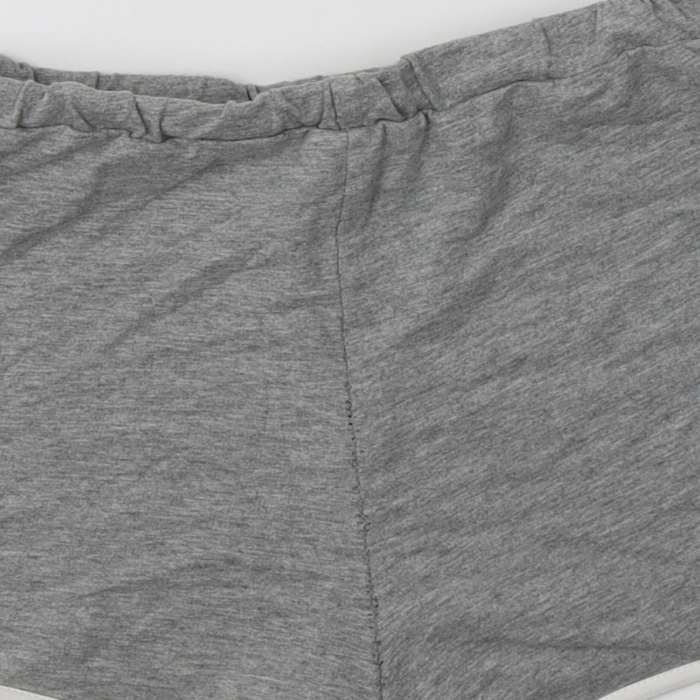 SheIn Womens Grey  Cotton Sweat Shorts Size XS L3.5 in Regular
