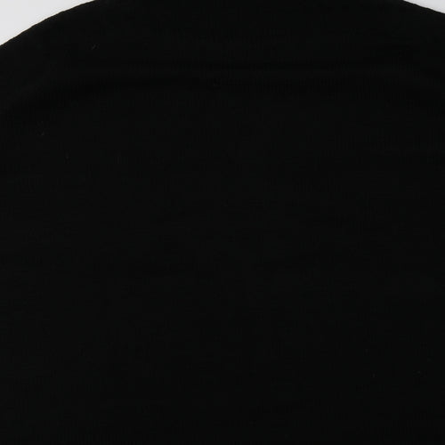 JD Williams Womens Black Roll Neck  Acrylic Pullover Jumper Size XL