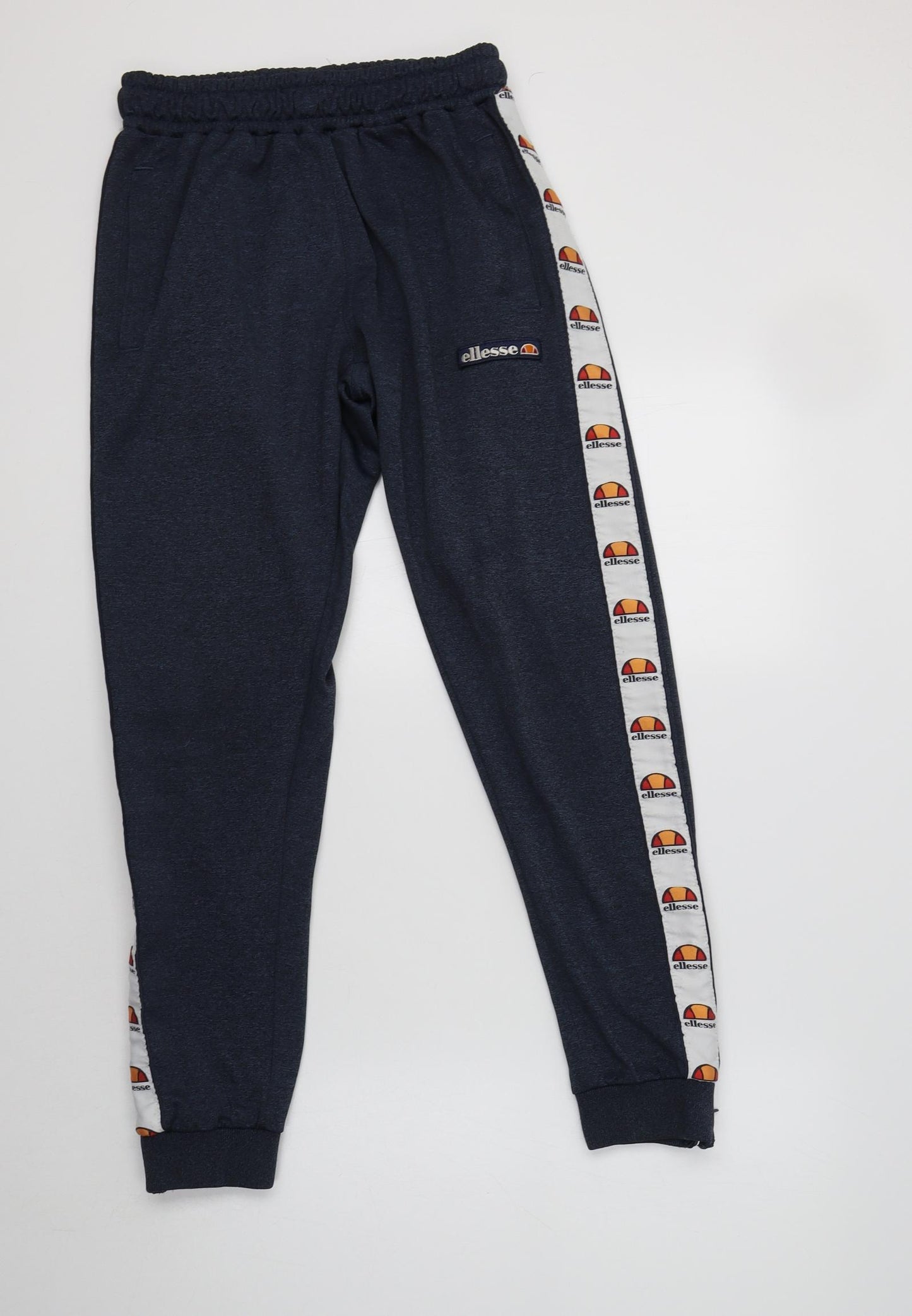 ellesse Womens Blue  Polyester Jogger Trousers Size S L27 in Regular