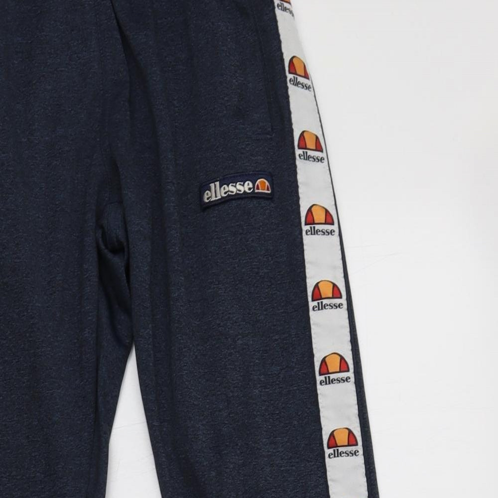 ellesse Womens Blue  Polyester Jogger Trousers Size S L27 in Regular