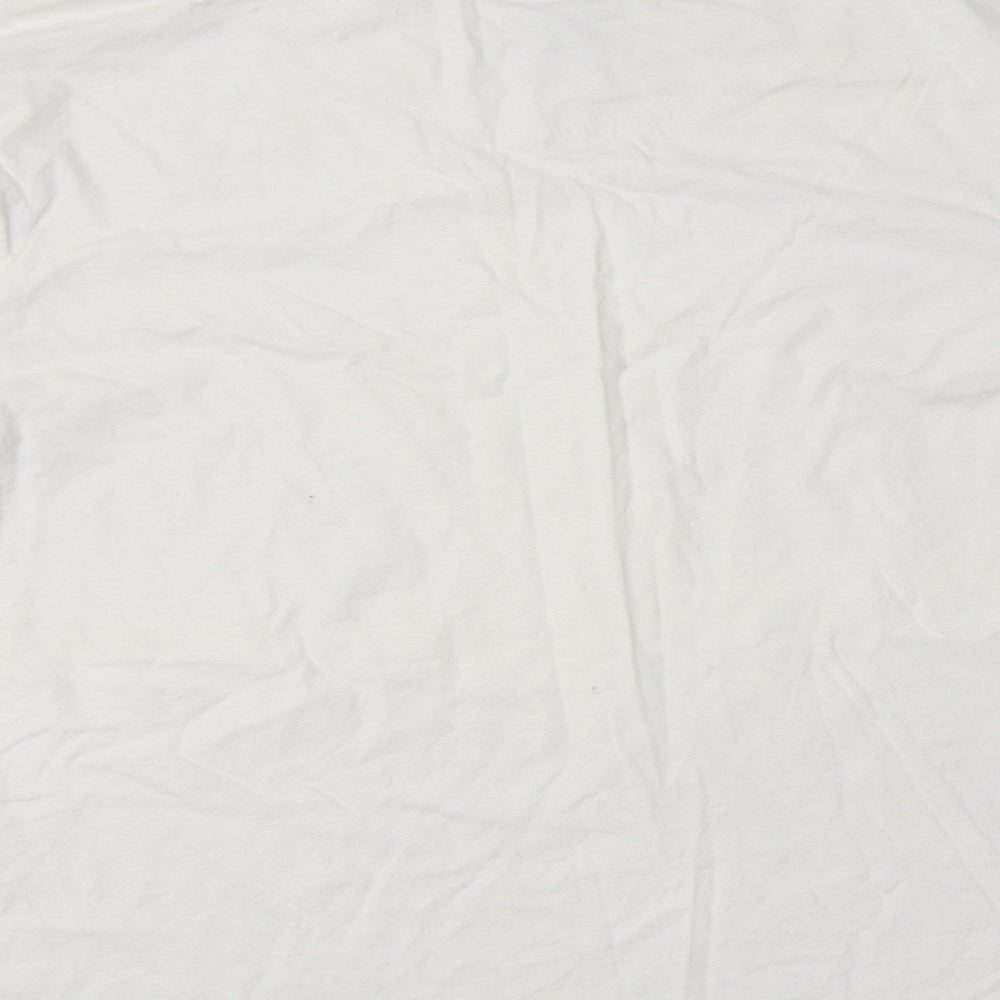 F&F Mens White  Cotton  T-Shirt Size M Crew Neck