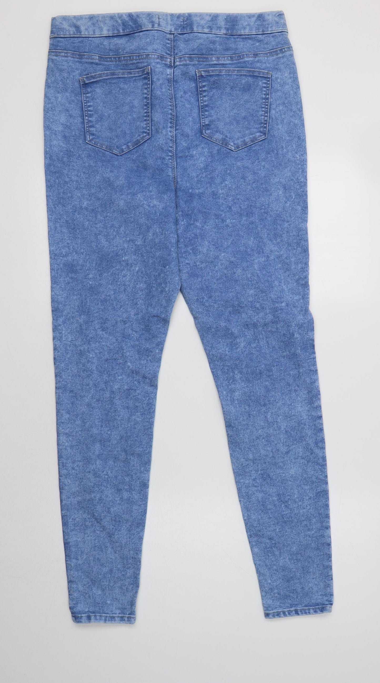 Matalan Womens Blue  Cotton Jegging Jeans Size 14 L29 in Regular