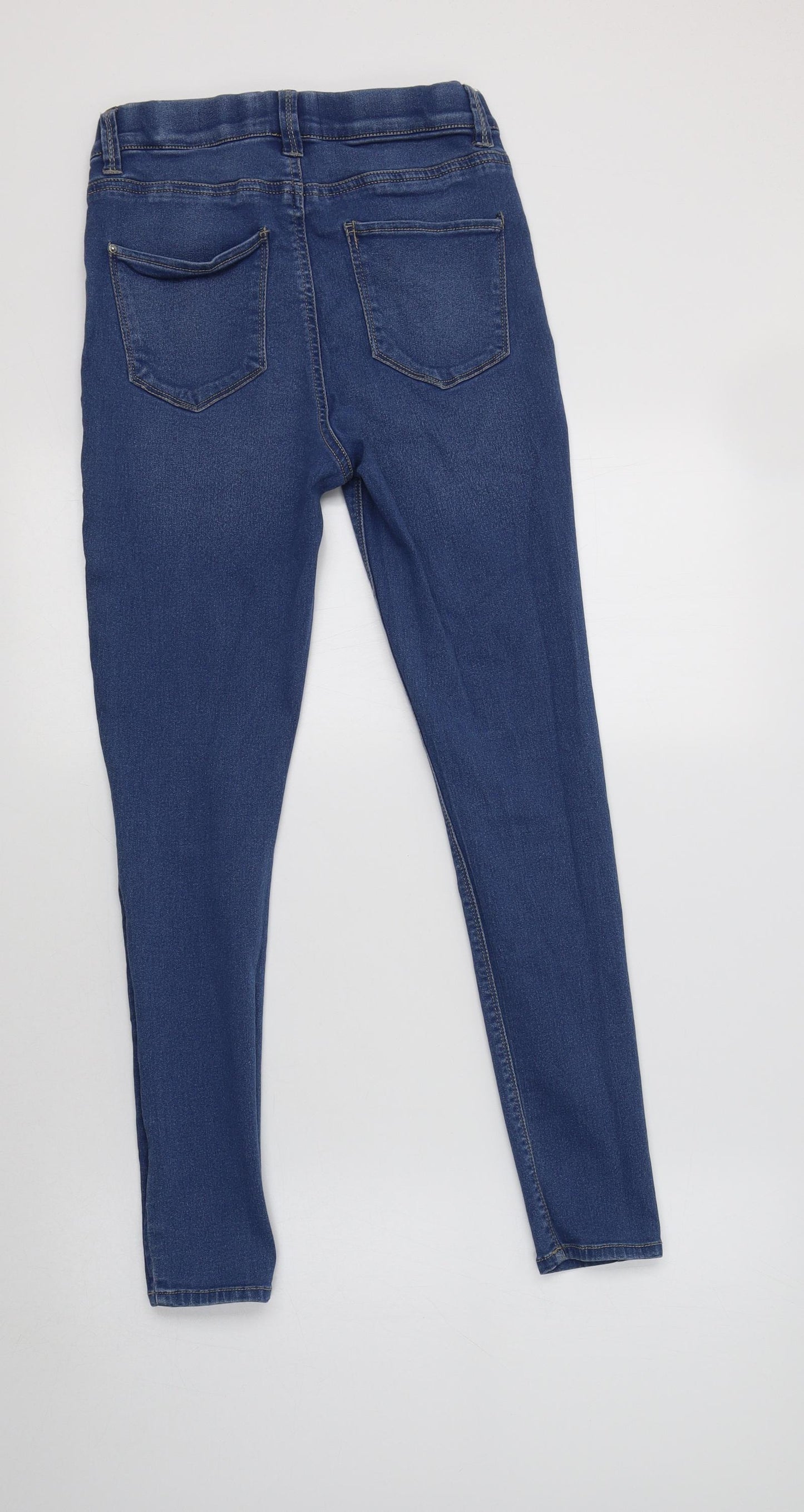 New Look Womens Blue  Cotton Jegging Jeans Size 12 L27 in Regular