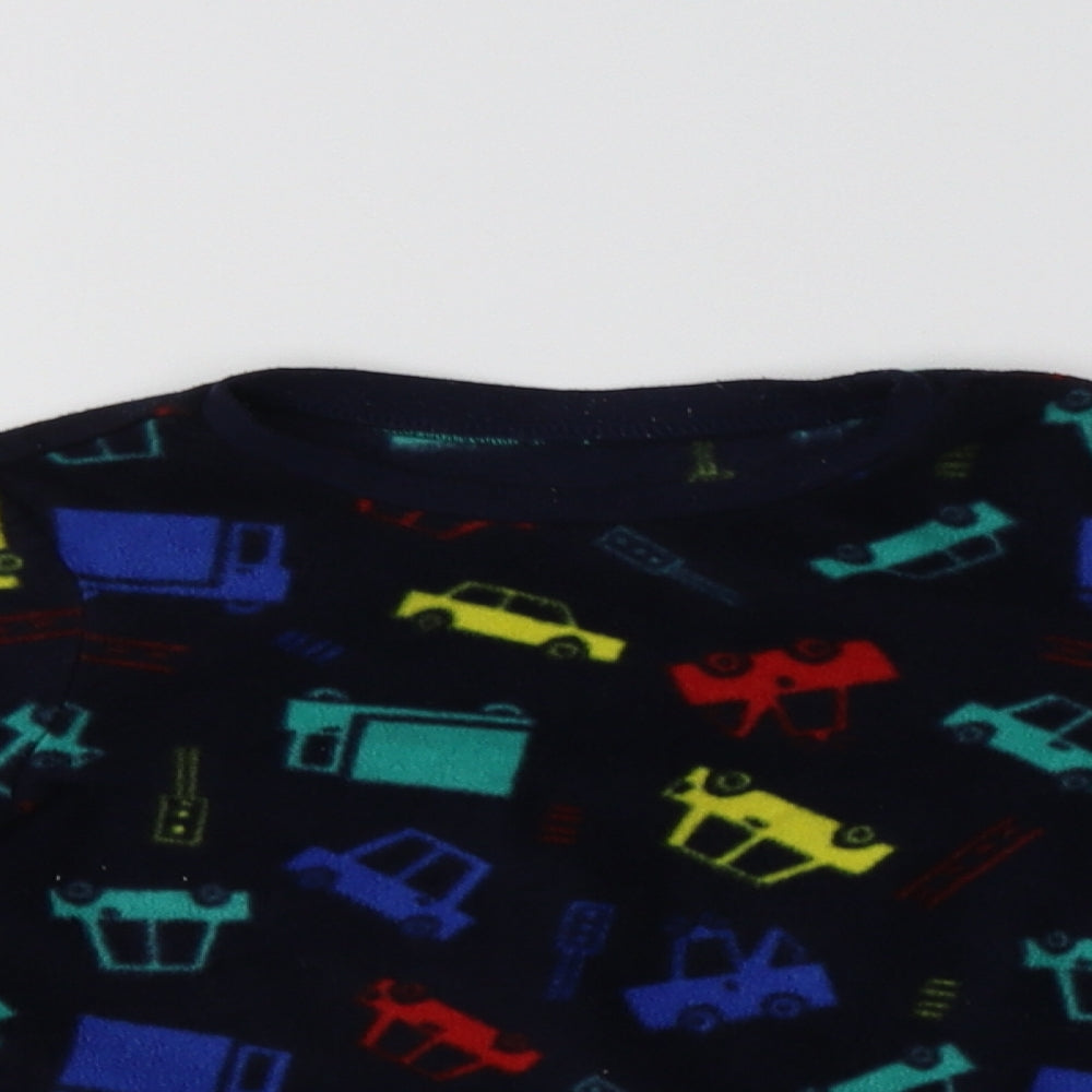 George Boys Blue Geometric Polyester  Pyjama Top Size 3-4 Years   - Car Print