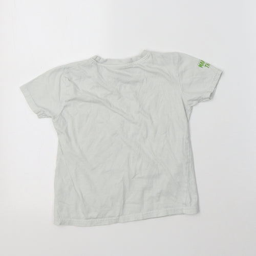 Primark Boys Grey  Cotton Basic T-Shirt Size 4-5 Years Crew Neck  - Star Wars