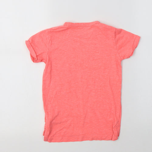 NEXT Girls Pink  Cotton Basic T-Shirt Size 3 Years Crew Neck  - Miami
