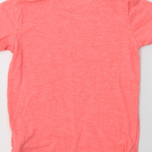 NEXT Girls Pink  Cotton Basic T-Shirt Size 3 Years Crew Neck  - Miami