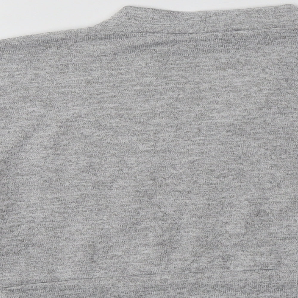 New Look Girls Grey Mock Neck  Polyester Pullover Jumper Size 12-13 Years