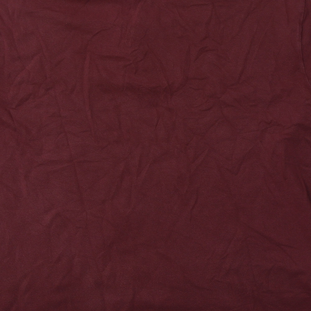 Pool Mens Purple  Cotton  Polo Size L Collared