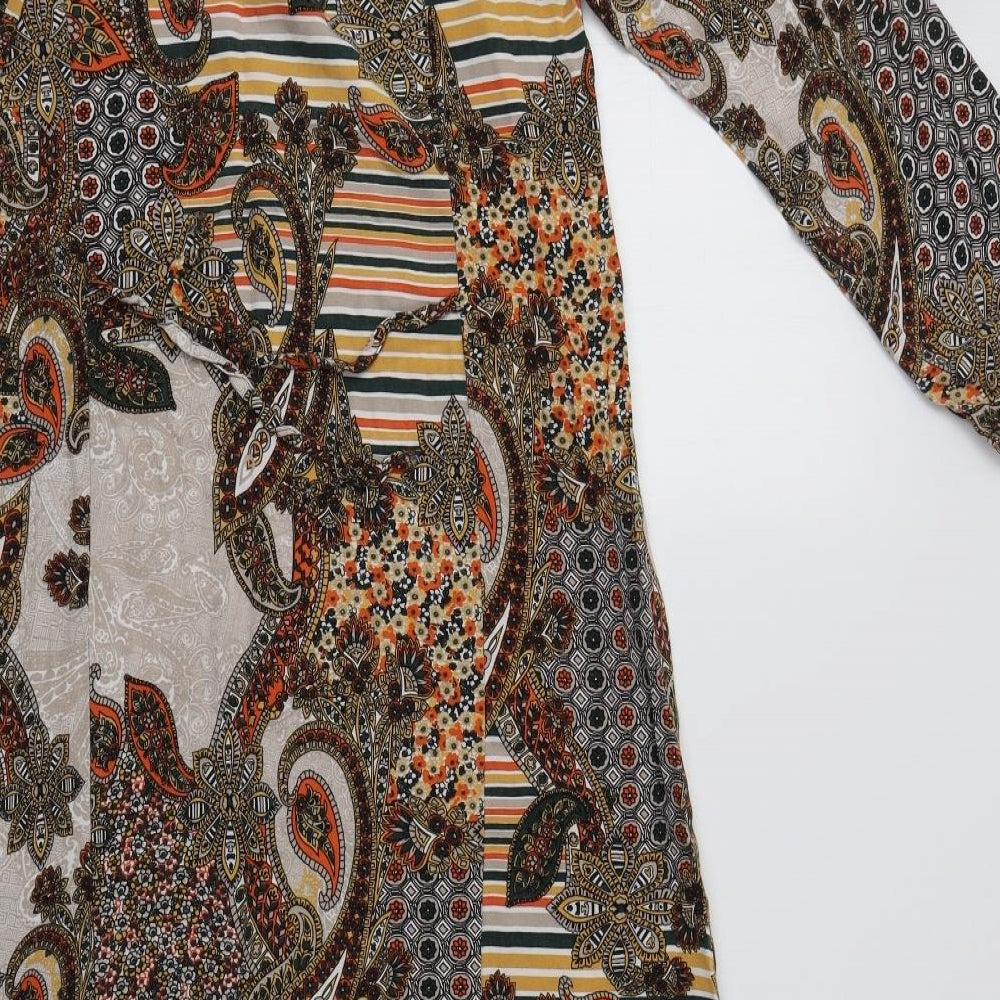 Artist Womens Multicoloured Paisley Viscose A-Line  Size 10  Crew Neck