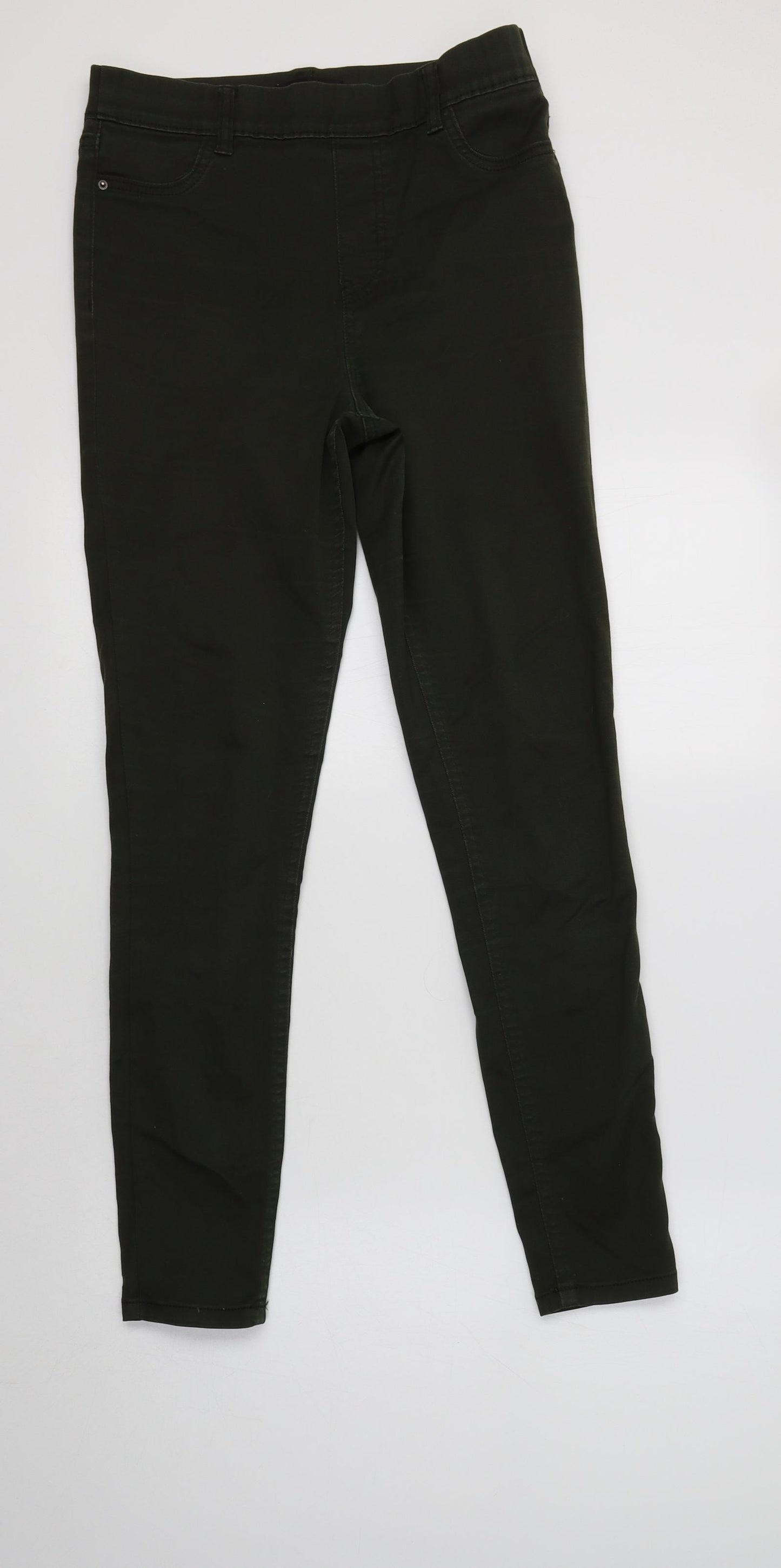 F&F Womens Green  Cotton Jegging Jeans Size 10 L30 in Regular