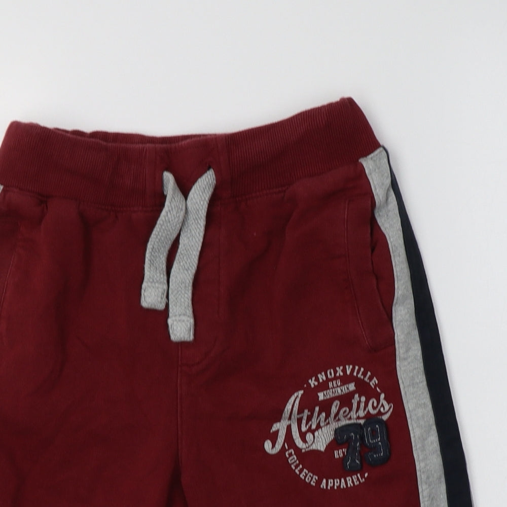 F&F Boys Red  Cotton Sweat Shorts Size 11-12 Years  Regular