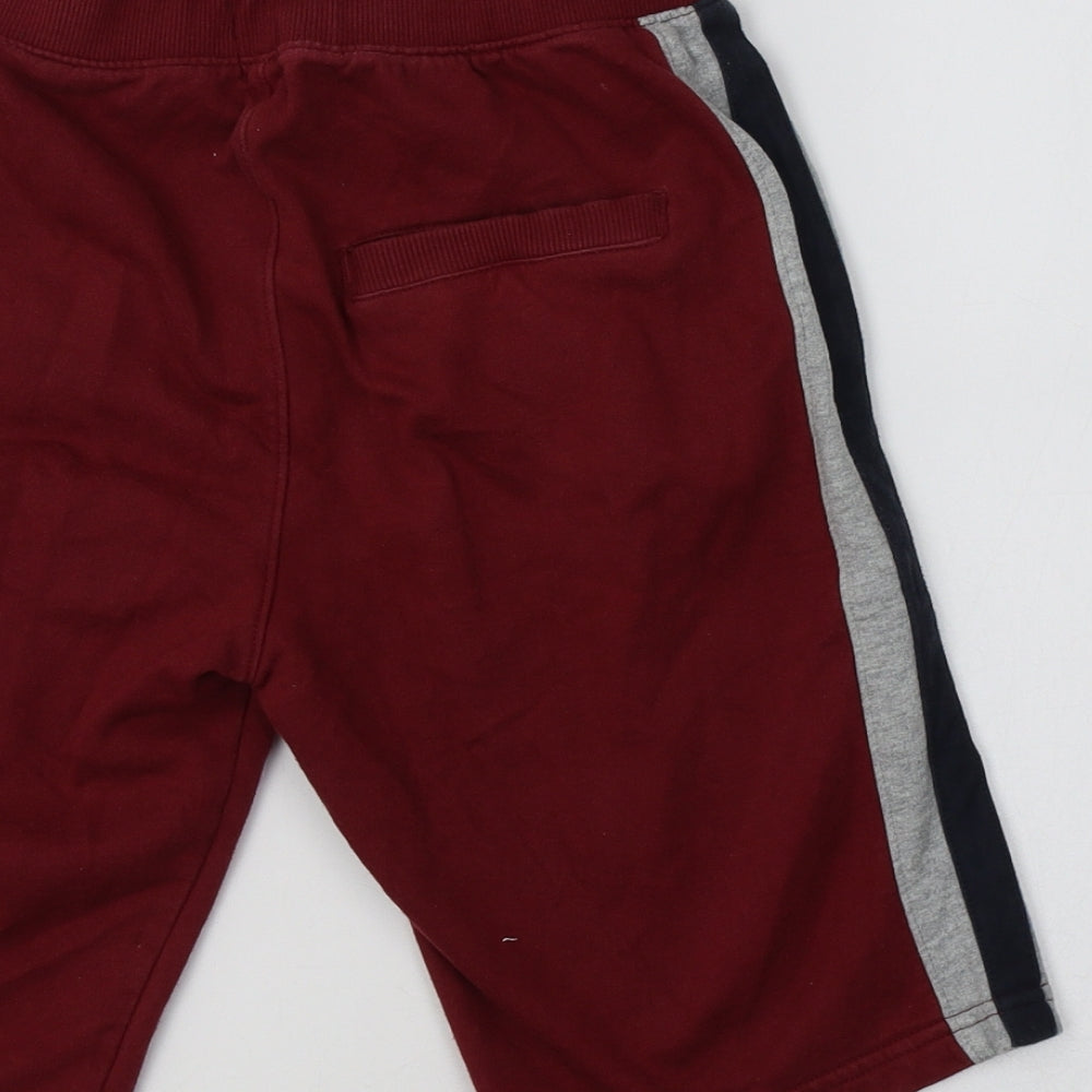 F&F Boys Red  Cotton Sweat Shorts Size 11-12 Years  Regular