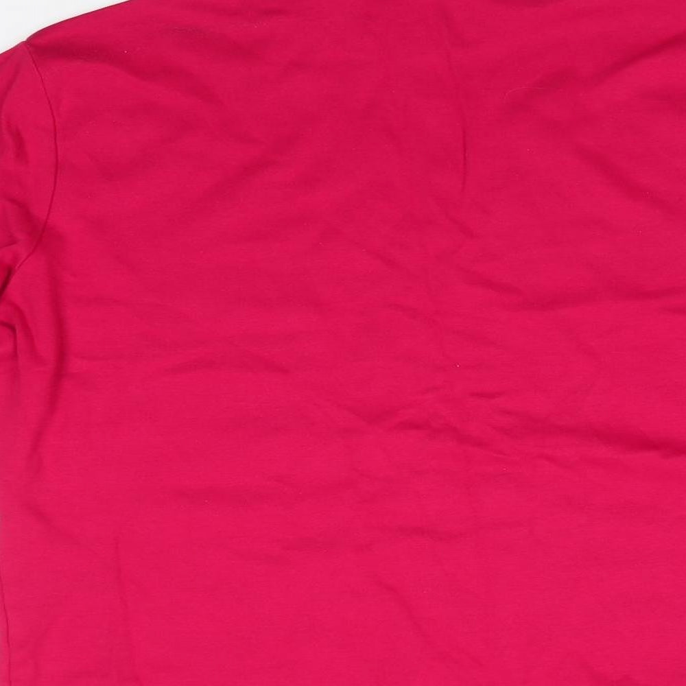 BHS Womens Red Roll Neck  Cotton Pullover Jumper Size 20