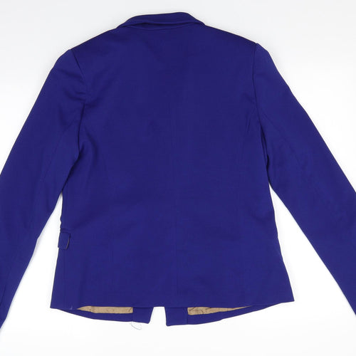 Frime Collection Womens Blue  Polyester Jacket Suit Jacket Size XL   - Mid Blue