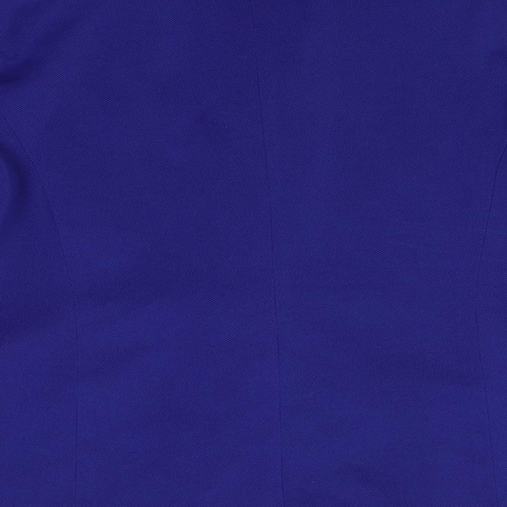Frime Collection Womens Blue  Polyester Jacket Suit Jacket Size XL   - Mid Blue