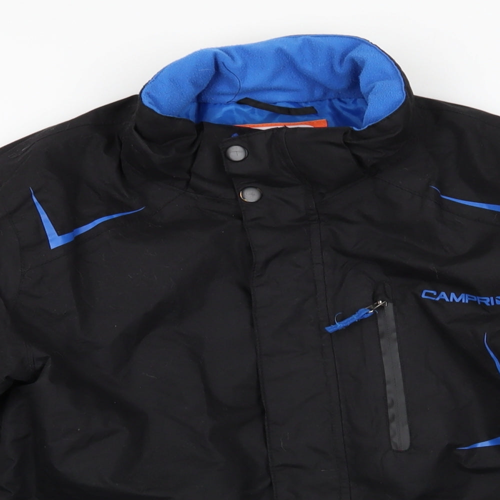Camprio Boys Black   Anorak Coat Size 11-12 Years   - Inner elastic waist