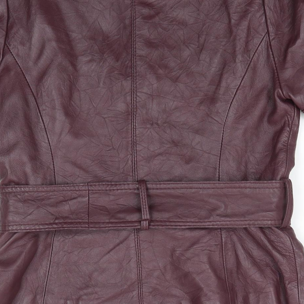 Arden B Womens Brown   Jacket Coat Size M   - Short Sleeve Leather Jacket Blouse