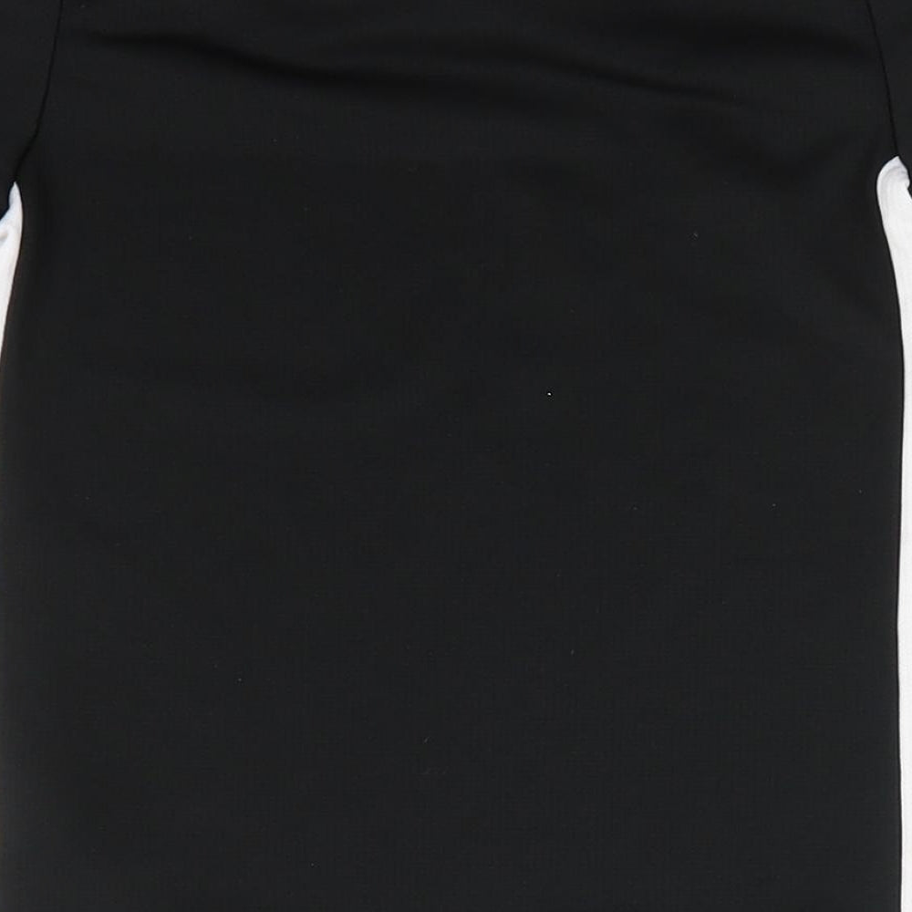 Sondicoq Boys Black  Polyester Basic T-Shirt Size 5-6 Years Round Neck