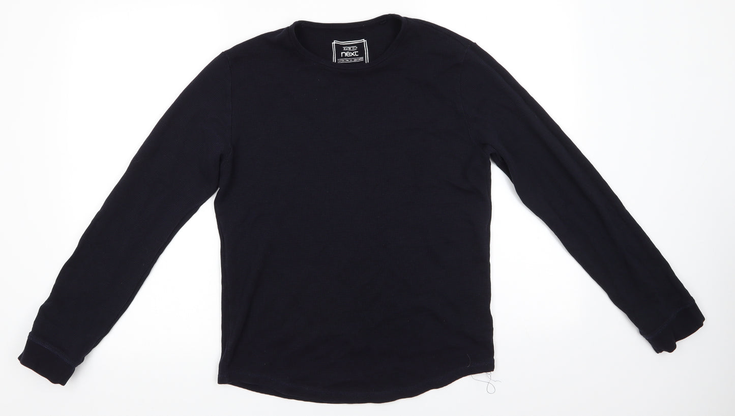 NEXT Mens Blue  Cotton  T-Shirt Size M Crew Neck