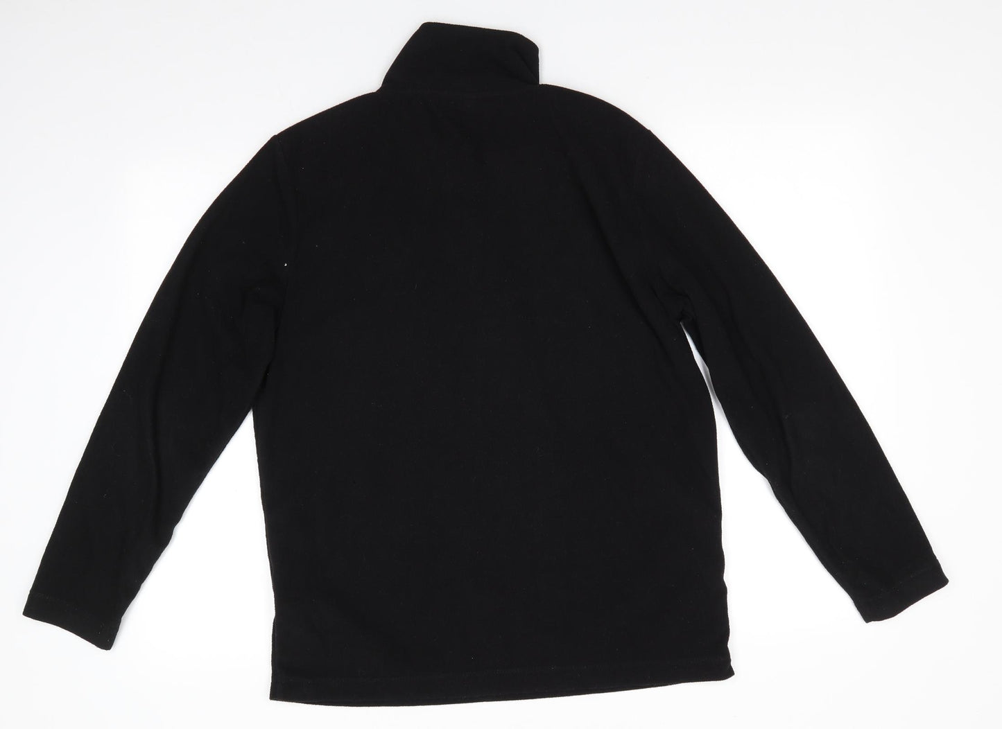 Gelert Mens Black High Neck  Polyester Henley Jumper Size M