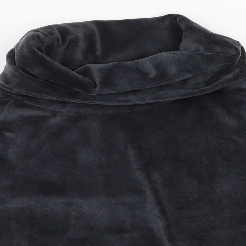 Florence and Fred Womens Grey Solid Polyester  Pyjama Top Size 8   - Dark Grey Lounge Top