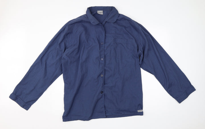 Primark Mens Blue Cotton Button-Up Size XL Collared Button
