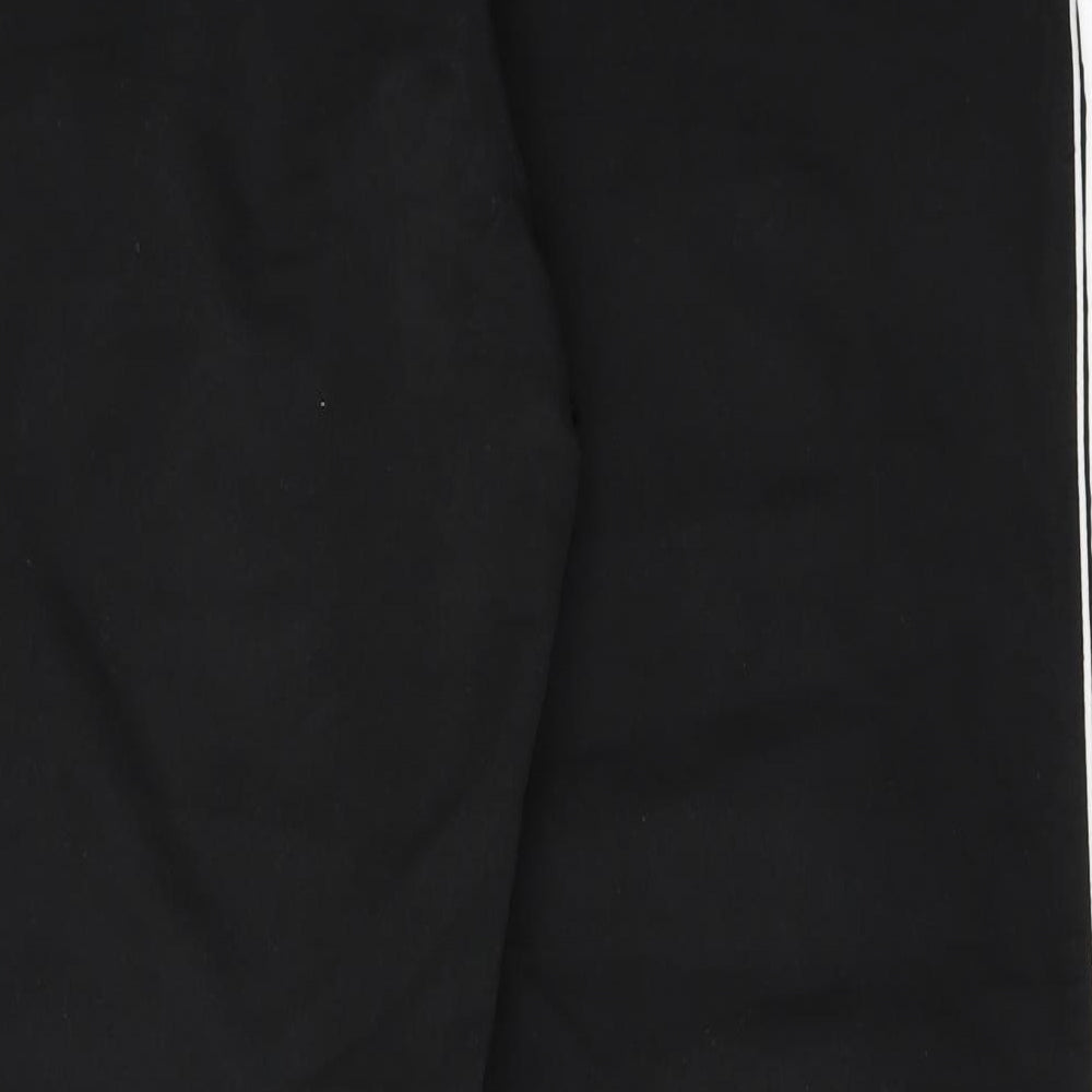 Preworn Mens Black  Polyester Jogger Trousers Size M L28 in Regular