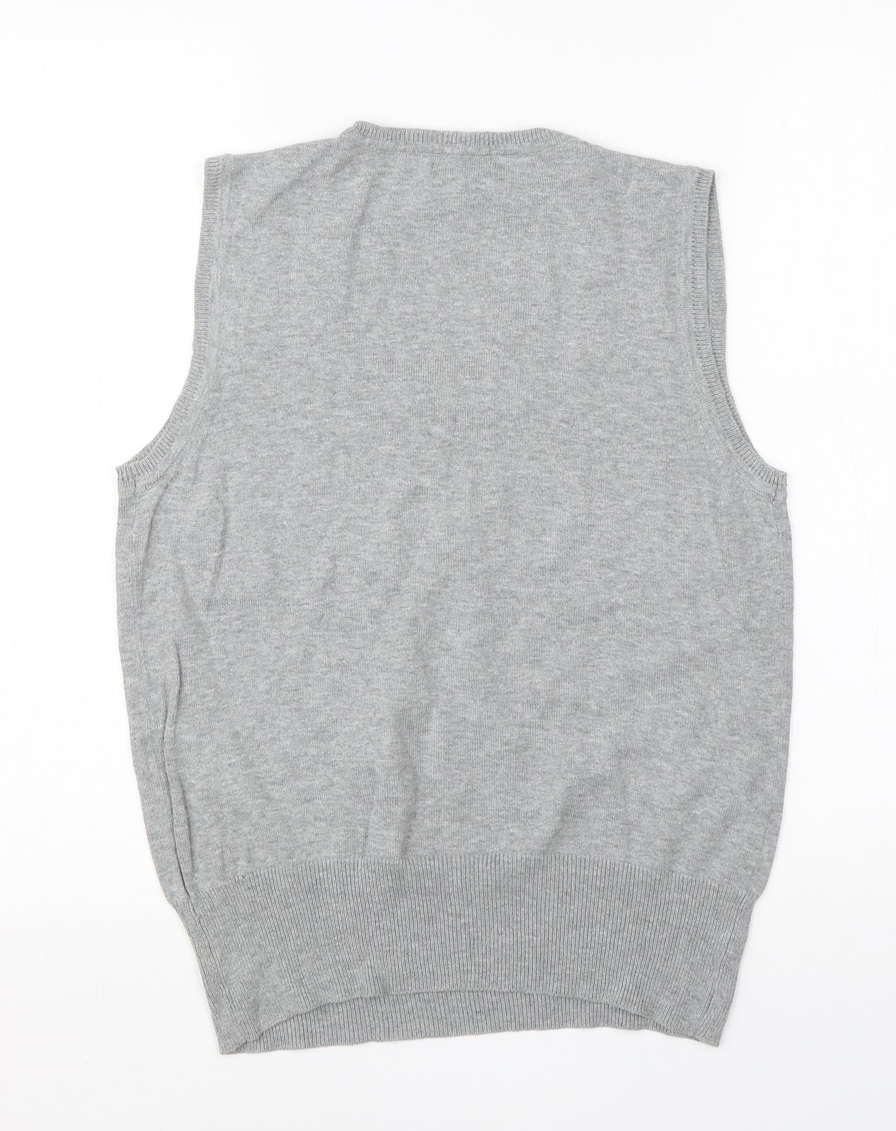 Papaya Womens Grey Round Neck  Cotton Vest Jumper Size 18