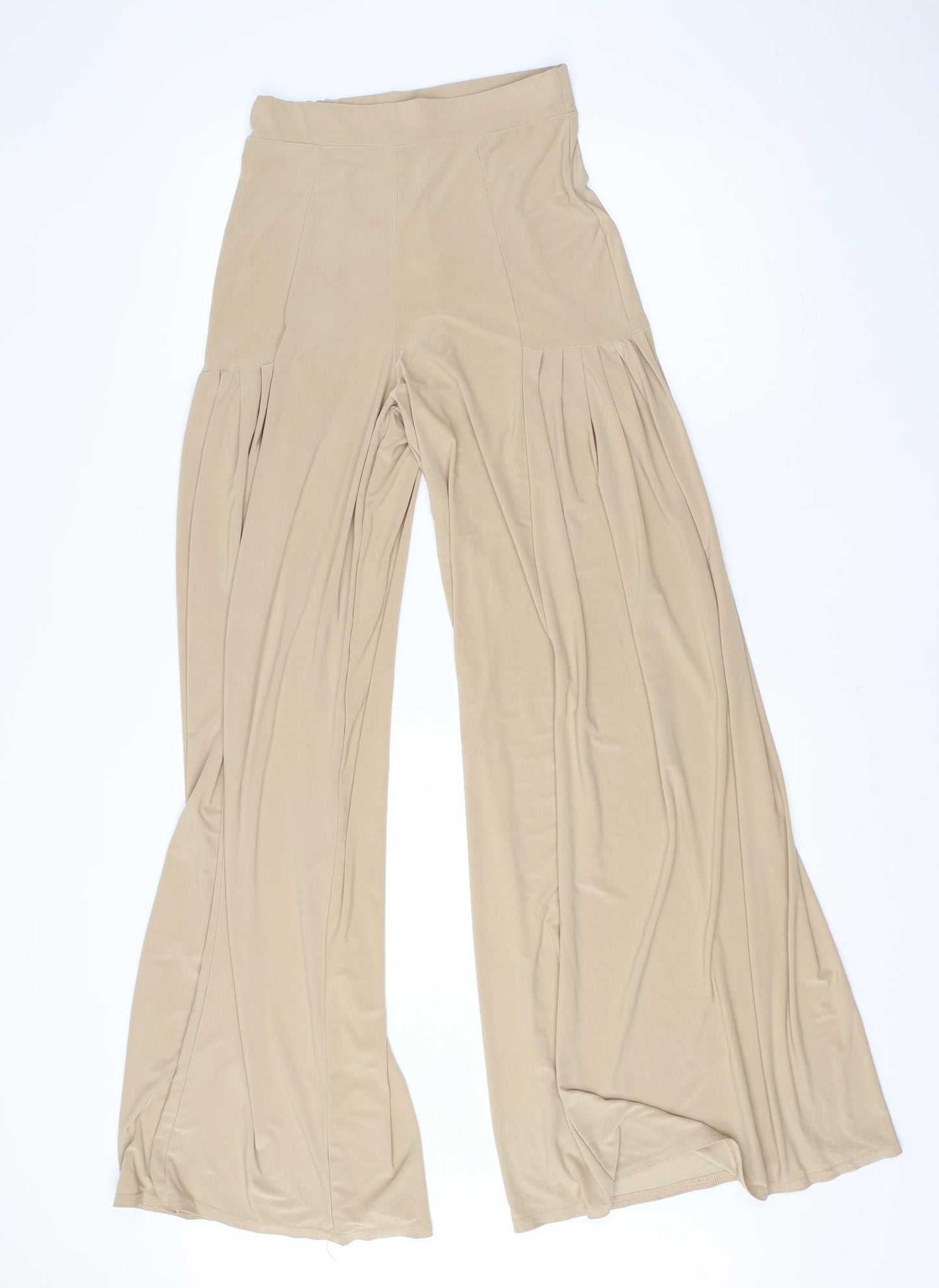 Boohoo Womens Ivory  Polyester Bloomer Trousers Size 6 L28 in Regular
