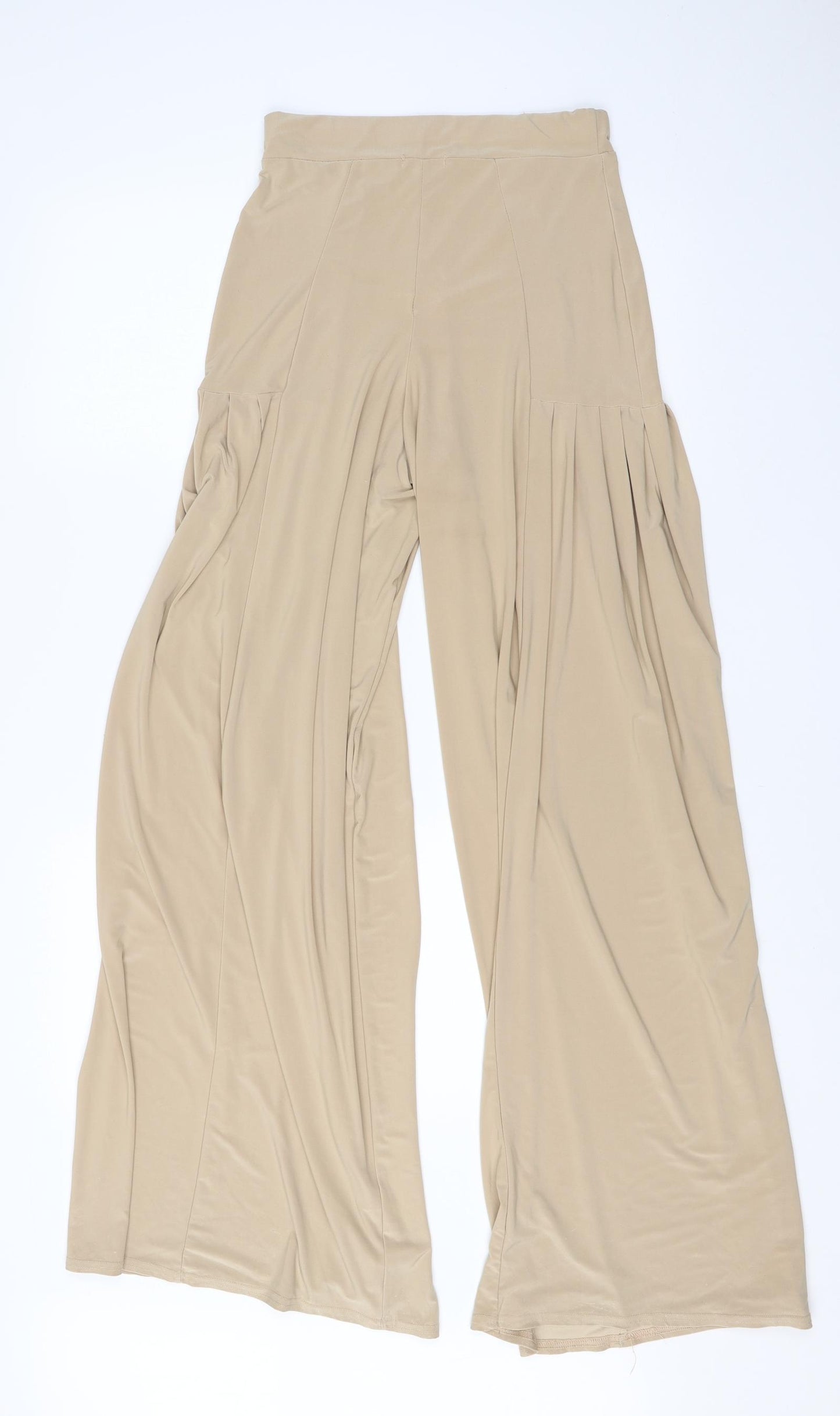 Boohoo Womens Ivory  Polyester Bloomer Trousers Size 6 L28 in Regular