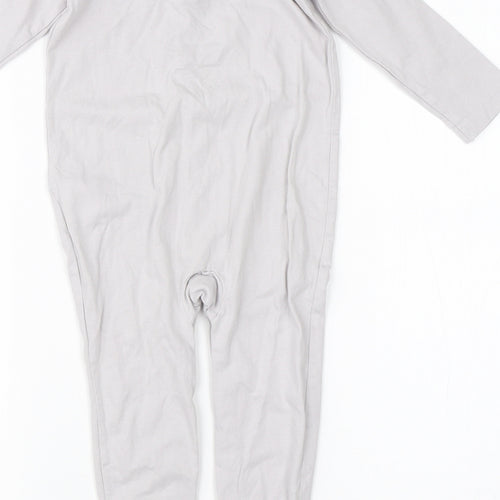 Lupilu Baby Grey  Cotton Babygrow One-Piece Size 12-18 Months