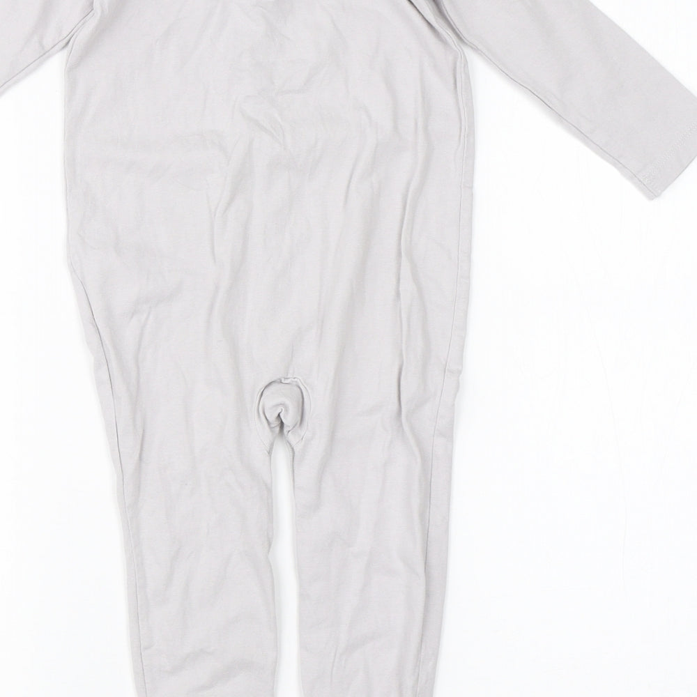 Lupilu Baby Grey  Cotton Babygrow One-Piece Size 12-18 Months