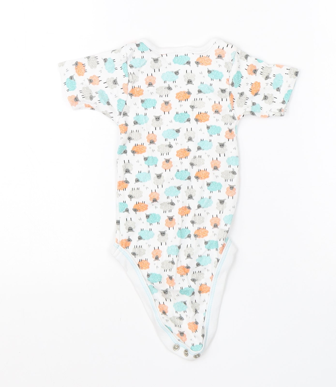 Lily & Dan Baby White  Cotton Babygrow One-Piece Size 3-6 Months