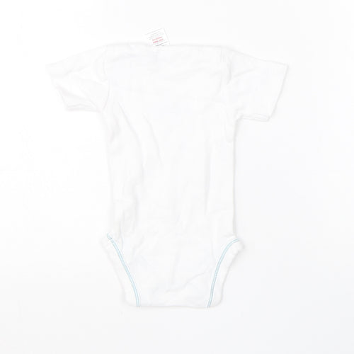 Lily & Dan Baby White  Cotton Babygrow One-Piece Size 0-3 Months