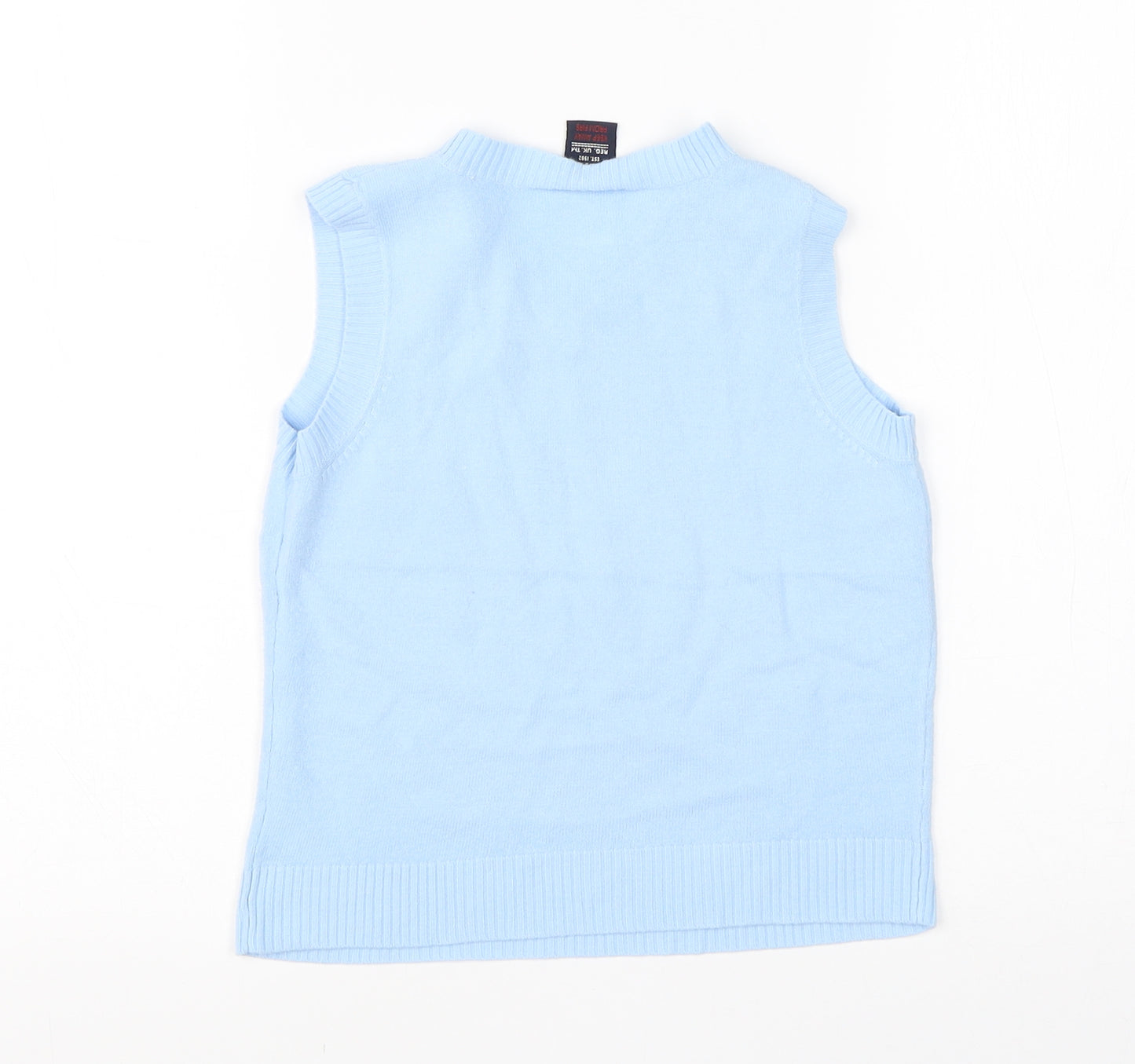 NEXT Boys Blue V-Neck  Cotton Vest Jumper Size 2-3 Years
