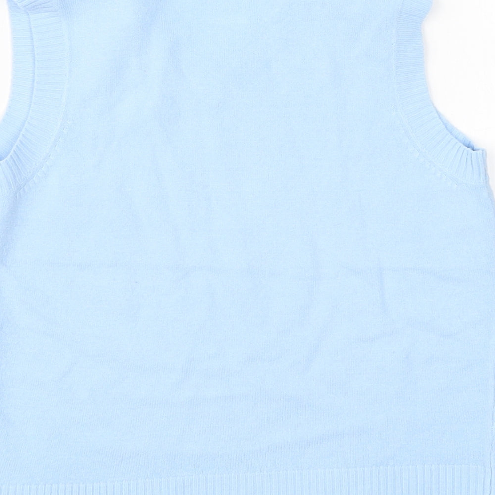 NEXT Boys Blue V-Neck  Cotton Vest Jumper Size 2-3 Years