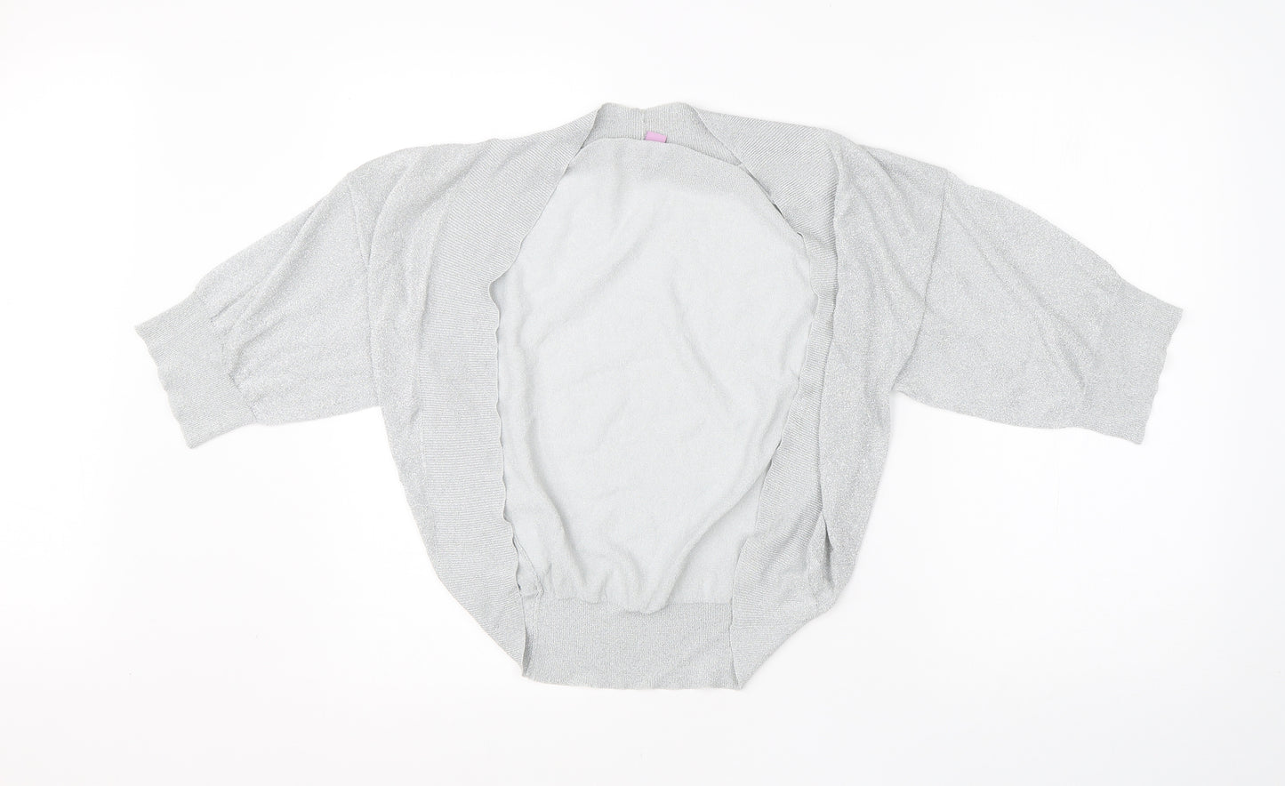 Monsoon Womens Grey  Viscose Basic Blouse Size 8 Round Neck
