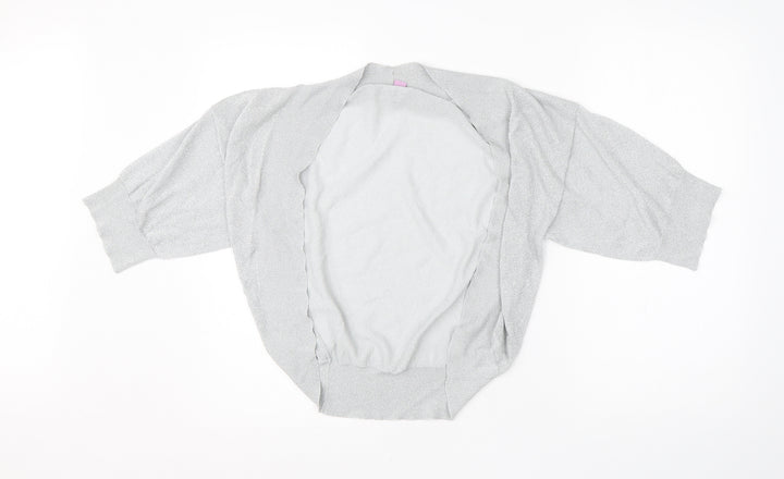 Monsoon Womens Grey  Viscose Basic Blouse Size 8 Round Neck